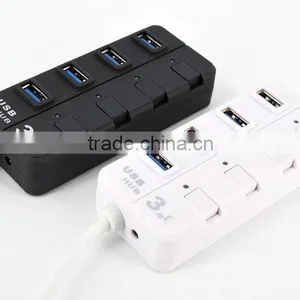 Factory Supply Portable Fashional Cute 5 Gbps Usb Wireless Hub 3.0 Hub 4 Port With Individual Switch thumbnail-2