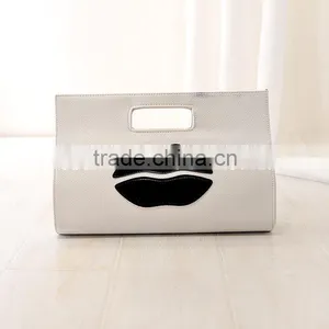 Newest Fashion Lips pu Evening Handbags for Women thumbnail-5