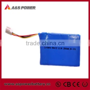 12V Rechargeable Prismatic 554172 12.8v 1500mah Lifepo4 Cell Pack Battery for LED Light thumbnail-1