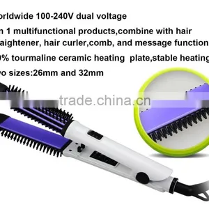 Professional Hair Straightening Comb Brush Customized Different Color Made in China thumbnail-5