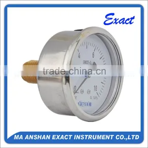 Stainless Steel Shock Proof Liquid Filled Pressure Gauge thumbnail-1