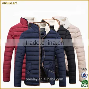High Quality Winter Weatherproof Men's Puffer Jacket Neck With Fleece thumbnail-1
