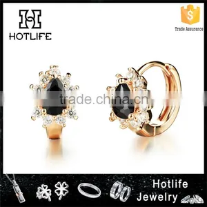 2016 Zircon Jewelry Stainless Steel Earings for Fancy Girls thumbnail-1