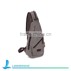 High Quality Mens Long Shoulder Strap Bag and Canvas Chest Bags thumbnail-1