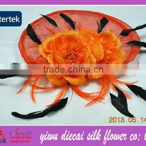 Newest Fashion Lady's Sinamay Hat With Flower thumbnail-1