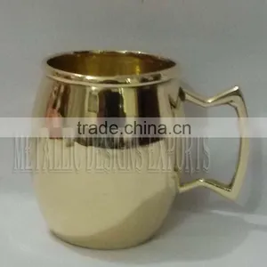 Moscow Mule Barrel Mug With Brass Handle thumbnail-1