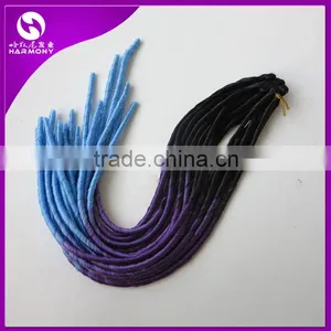 HARMONY NEW ARRIVE 20" 95g Synthetic Soft Dreadlocks Braids in Ombre Color Pre Crochect Ombre Faux Locs Braid Hair Extensions thumbnail-6