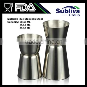 Wholesale 25 / 50ml Stainless Steel 304 Japanese Jigger thumbnail-1