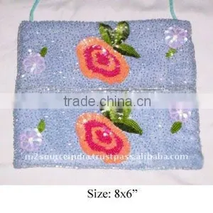 Ladies Purse, Fancy Ladies Purse, Beaded Purse thumbnail-1
