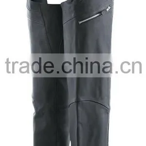 Mens Black Cowhide Leather Chaps thumbnail-1