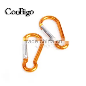 Colorful Aluminum Spring Carabiner Snap Hook Hanger Keychain Hiking Camping #FLQ186-6C(Mix-s) thumbnail-5