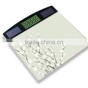 Solar Scale Glass Top Scale Digital Platform Scale Body Weighing Scale Electronic Personal Scale Standing Scale Bathroom Scale thumbnail-1