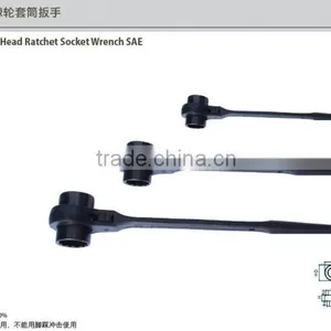 High Quality 40#cr Steel One Head Ratchet Socket Wrench Spanner With DIN Standard and Die Forged thumbnail-2