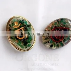 Orgone Sanskrit Heart Chakra Oval | Orgonite-Orgone Energy Heart Chakra Cabachons | Orgone-Exporter-manufacturer-supplier-Orgone thumbnail-1