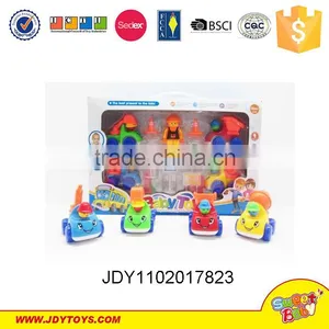 Hot Plastoc Fun Car Toy Pull Back Kid Toys Car Team thumbnail-1