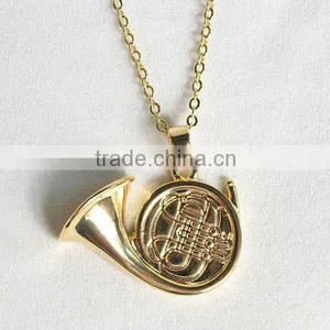 18k Gold Plated and Platina Plated White Gold Necklace thumbnail-1