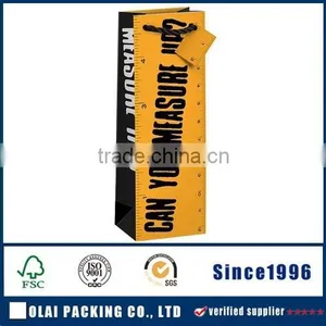 Wholesale Orange Rigid Paper Hand Bag Packing thumbnail-1