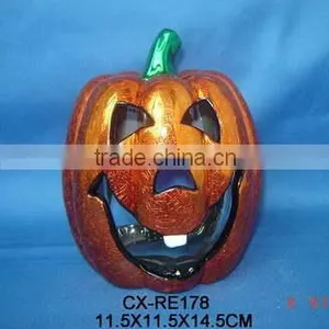 Beautiful Ceramic Halloween Pumpkin Decorations Led Light Pumpkin thumbnail-1