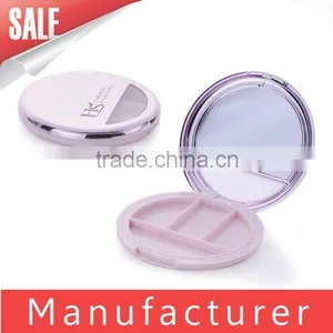 Custom Ultrathin 3 Color Empty Eyeshadow Palette Packaging With Mirror thumbnail-1