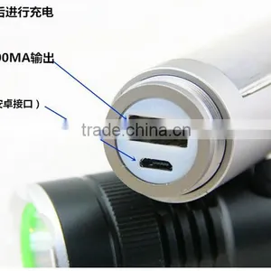 3W Strong Light Rechargeable High Power Led Solar Flashlight thumbnail-2