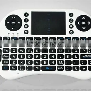 i8 Wireless Keyboard Mouse Pad For Android PC Fashionable White Fly Mouse Keyboard thumbnail-3