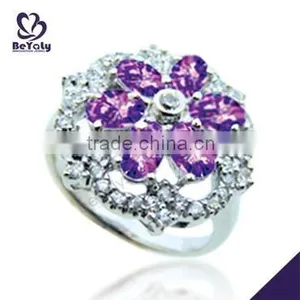 Silver Jewelry Ring Wholesale Beautiful Dubai Engagement Ring thumbnail-1