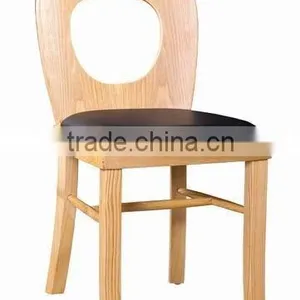 Round Back Wood Dining Chair thumbnail-2