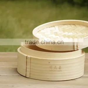 Customized Snack Hot Stamped Kitchenware Bamboo Steamer thumbnail-4
