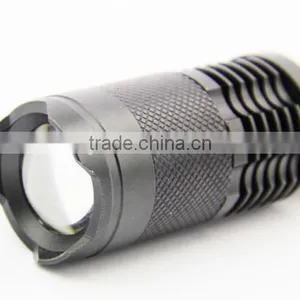 X1B 18650 Battery XML T6 10w Zoom Led Rechargeable Tactical Flashlight/Black Cheap Mini Flashlight thumbnail-3