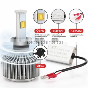 High-grade Waterproof X7 LED Car Headlight H3 40W 4800LM With High Quality thumbnail-4