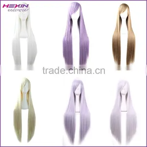 Carnival Costume Long Hair China Woman Golden Wig thumbnail-6