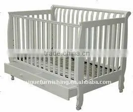 KX-02 High Quality Solid Pine Wood Baby Cot,baby Bed for Sale thumbnail-1