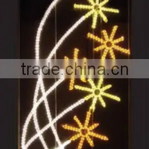 Flower Motif Pole Street Light/landscap Light thumbnail-1