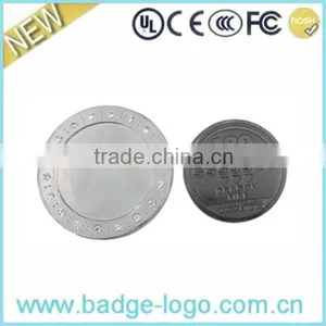Fashion Metal Coin With Crystal thumbnail-1
