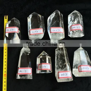 Natural Medium Genuine Clear Quartz Crystal Pillars Point Of Sale thumbnail-1