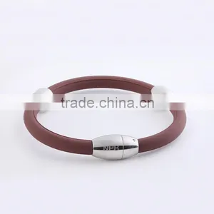 Noproblem P095 FDA Red Tourmaline Germanium Charm Sport Elegrant Unisex Power Magnetic Energy Bracelet thumbnail-3