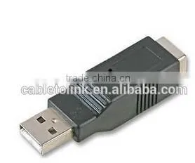 USB A Male to USB B Female Adapter Black Color Top Quality Cabletolink thumbnail-1