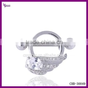 Penguin Body Jewelry Crystal Nipple Piercing Earrings thumbnail-1