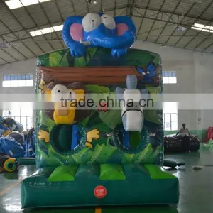 Animal Zoo Inflatable Obstacle Course For Kids thumbnail-3
