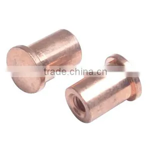 OEM Domed Head and Flat Head Copper Contact Rivet thumbnail-1