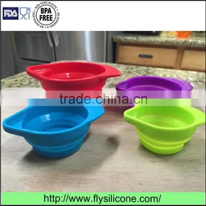 Hot Sale on Amazon Customized Logo 4 Pcs Premium Silicone Measuring Cups Set thumbnail-1