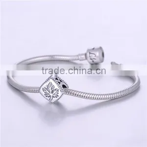 Golden Family Tree of Life Charm 925 Sterling Silver Charm Bead Fits Charms thumbnail-3