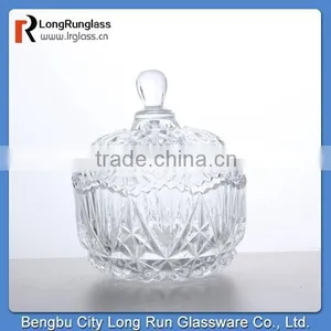 LongRun Glassware for Sale Wedding Decoration Fancy Cut Glass Container Candy Box thumbnail-1