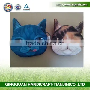 Aimigou Special Funny Cute Cat and Dog Face Pocket Coin Purse for Girls thumbnail-1