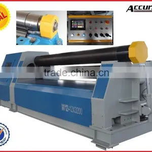 W12-20*6000 CNC Touch Screen Hydraulic Plate Sheet Rolling Bendr Machine With PLC thumbnail-1