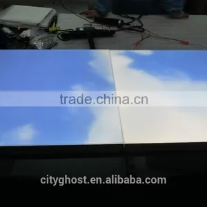 New Design SMD3528 Surface Mount 48W 0~10V/1~10V Dimming 595X595MM Frameless LED Ceiling Sky Panel thumbnail-2