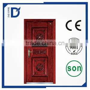 Nice Design Hot -sell Steel Wood Armored Door in 2015 thumbnail-4