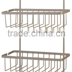 High Quality Bathroom Hanging 3 Tiers Shower Caddy and Corner Pole Caddy thumbnail-1