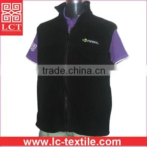 China Clothing Factory Direct Wholesale Personalized Womens Sleeveless 280gsm Work Fleece Vest With Zip-close Pockets(LCTU0056) thumbnail-1