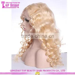 Best Selling 613 Blonde Human Hair Wig Loose Wave Style 26 Inches Side Part Human Hair Lace Front Wigs thumbnail-2